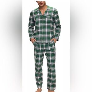 Eberjey Green Plaid Men’s Pajama Set